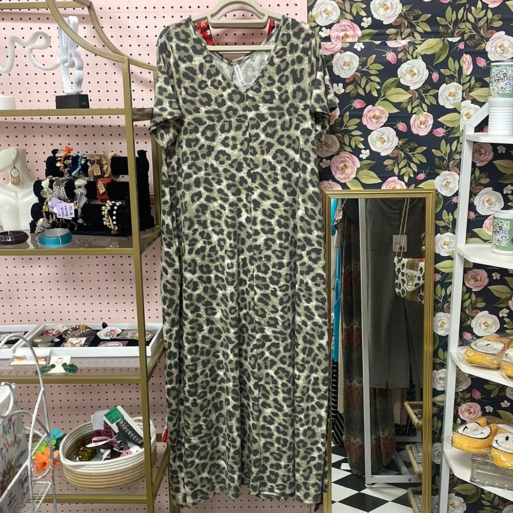 Brand New Maxi Soft Cheetah Dress